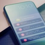cell phone containing spam messages