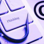 keyboard with phishing button and hook
