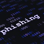 black and purple phishing