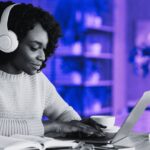 Person learning cybersecurity online