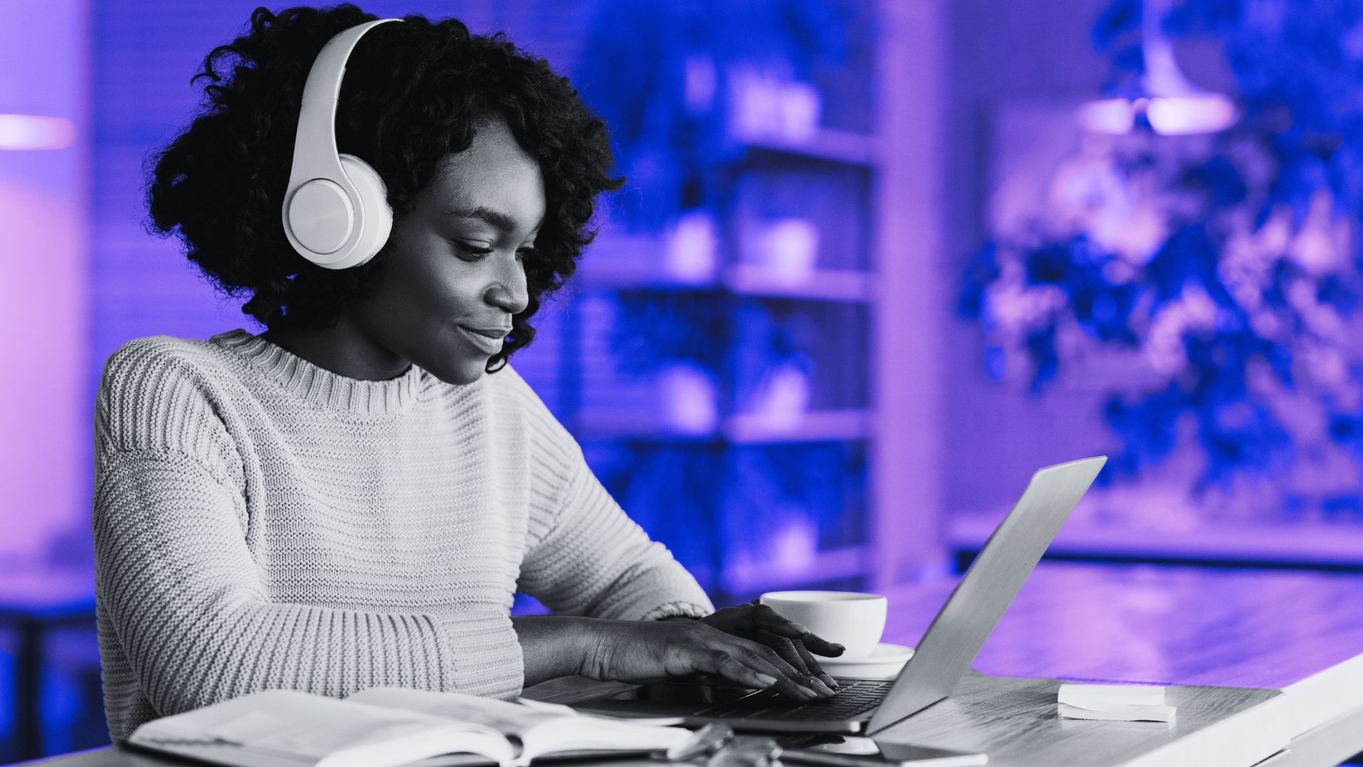 Person learning cybersecurity online