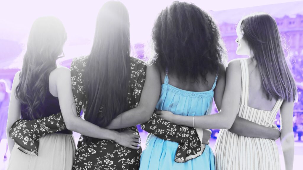 Women supporting each other