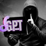 hacker holding a worm and gpt sign